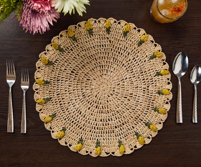 Handmade Tulip Placemat