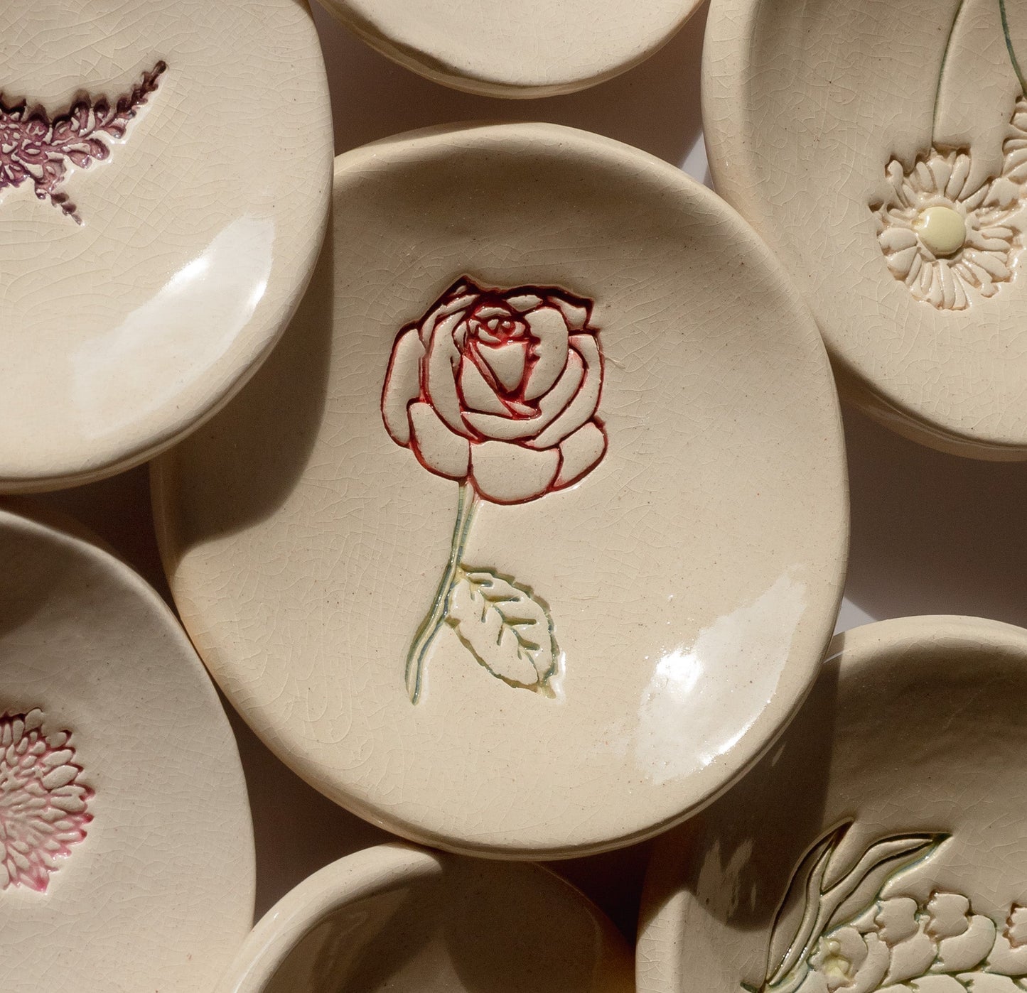 Birth Flower Ring Dish