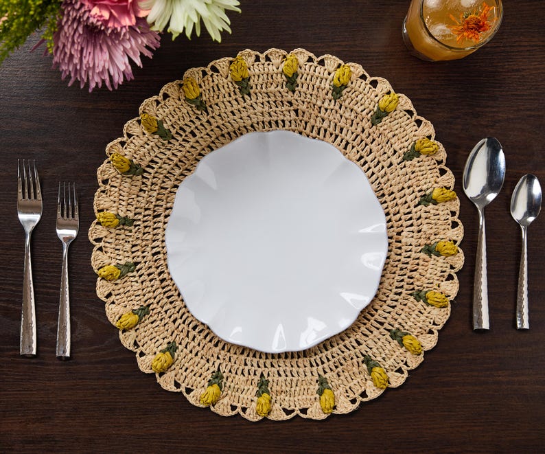 Handmade Tulip Placemat