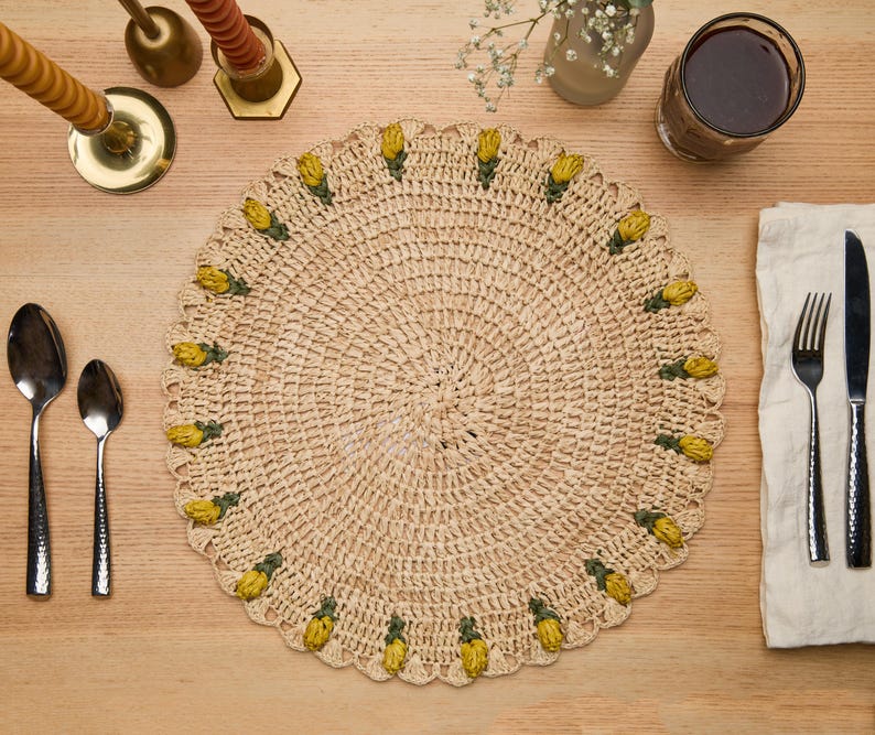 Handmade Tulip Placemat