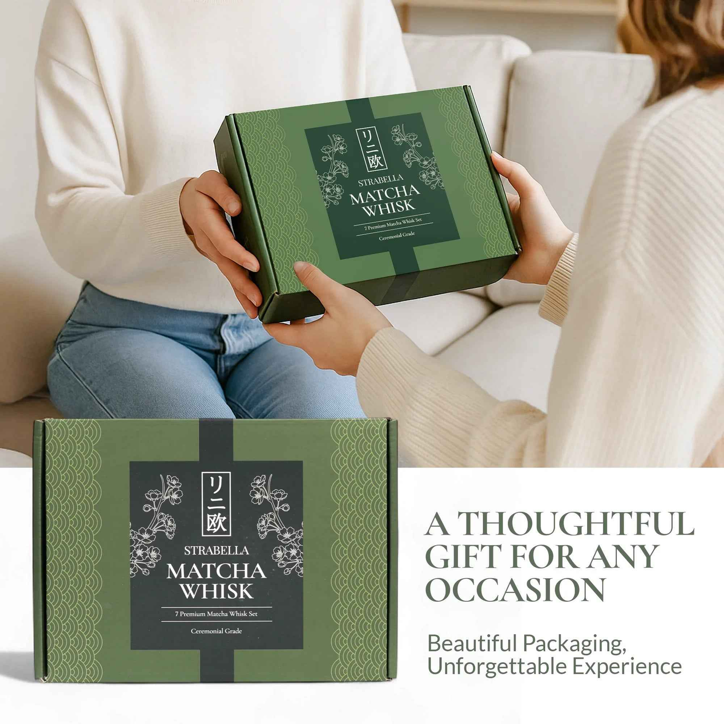 Premium Matcha Whisk Set - Bamboo Whisk & Ceramic Bowl