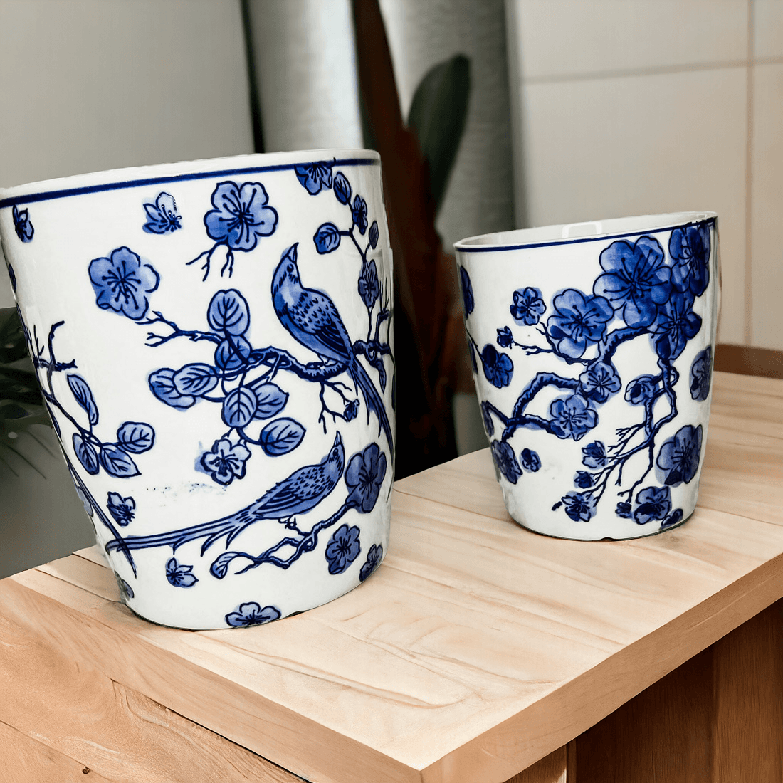 Blue and White Chinoiserie Vases
