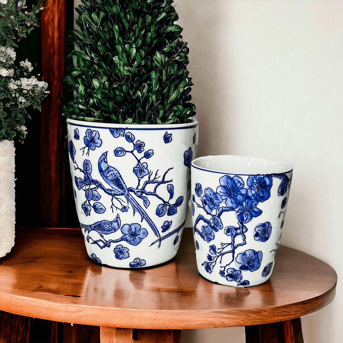 Blue and White Chinoiserie Vases