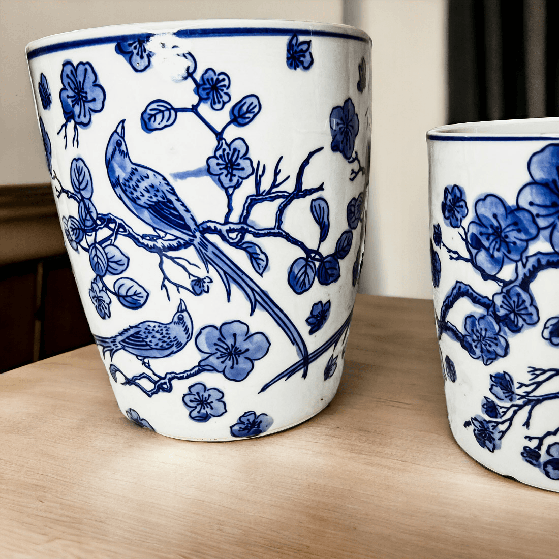 Blue and White Chinoiserie Vases