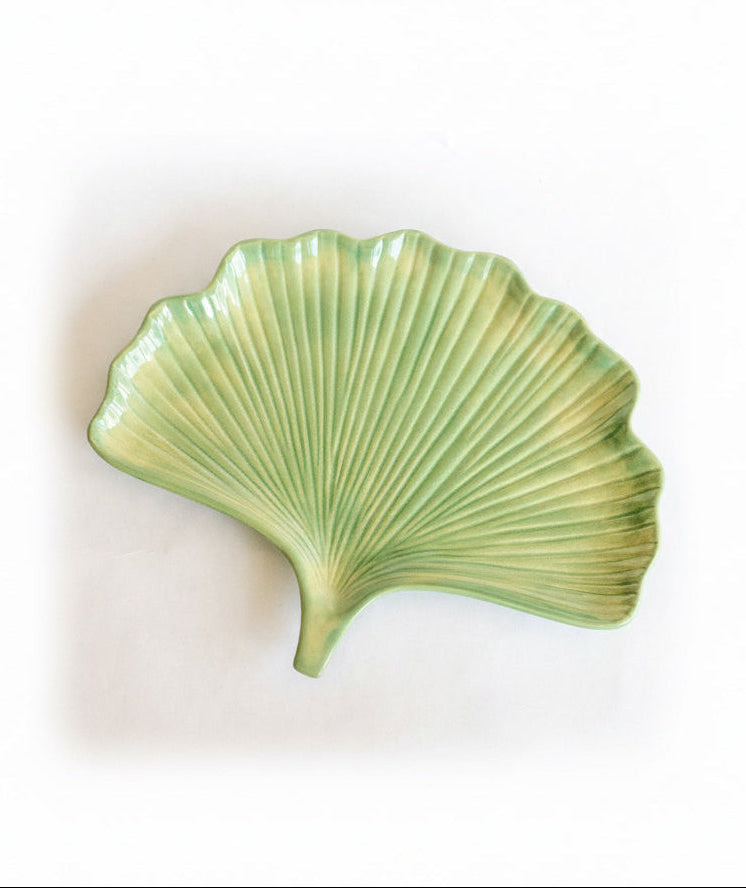 Ceramic Ginkgo Leaf Tray