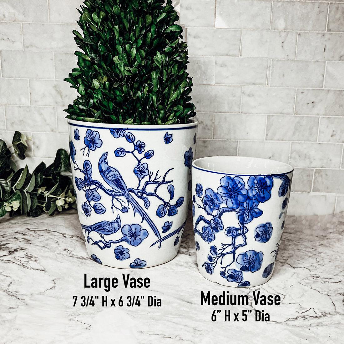 Blue and White Chinoiserie Vases