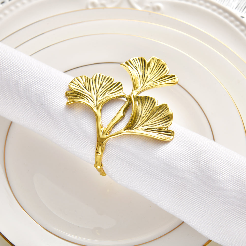 Golden Aura Napkin Rings